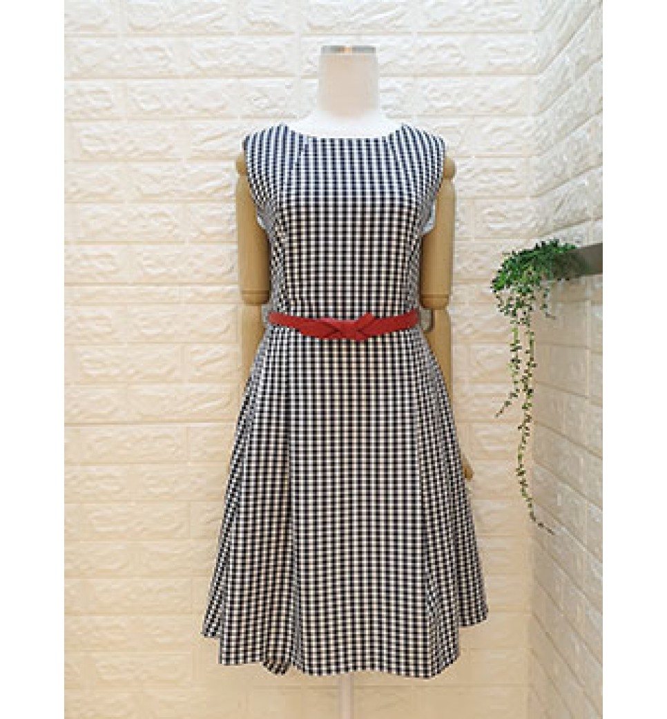 Checkers High Low Dress