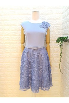 3D Flower Lace Dress