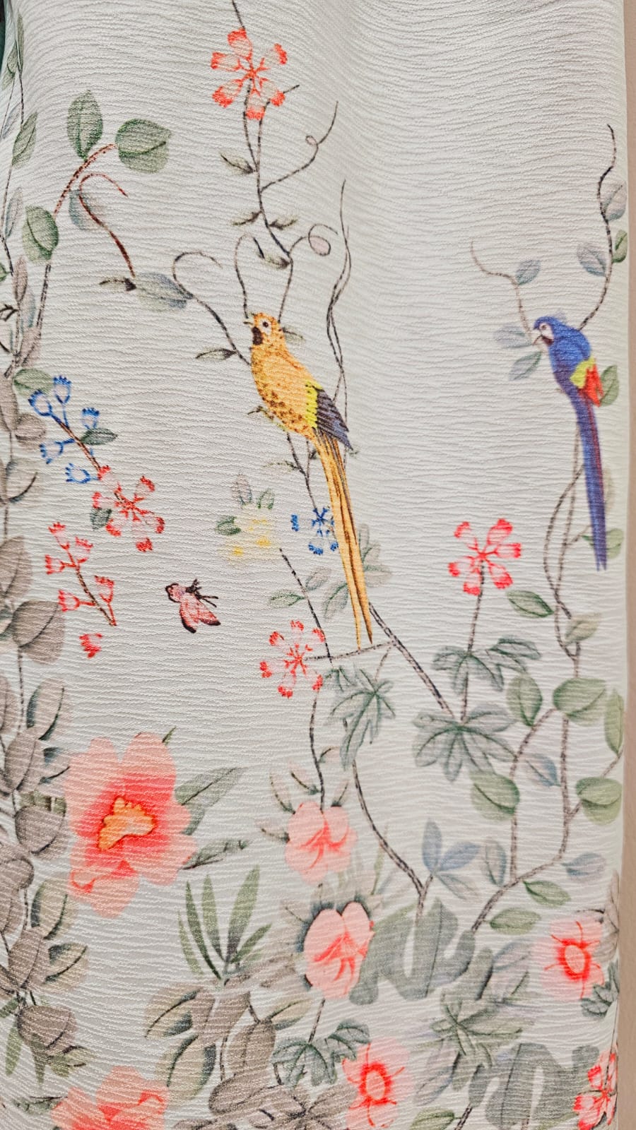Parrots Print Dress Green_