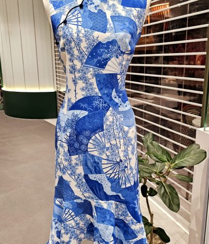 Japanese Motifs QiPao Dress