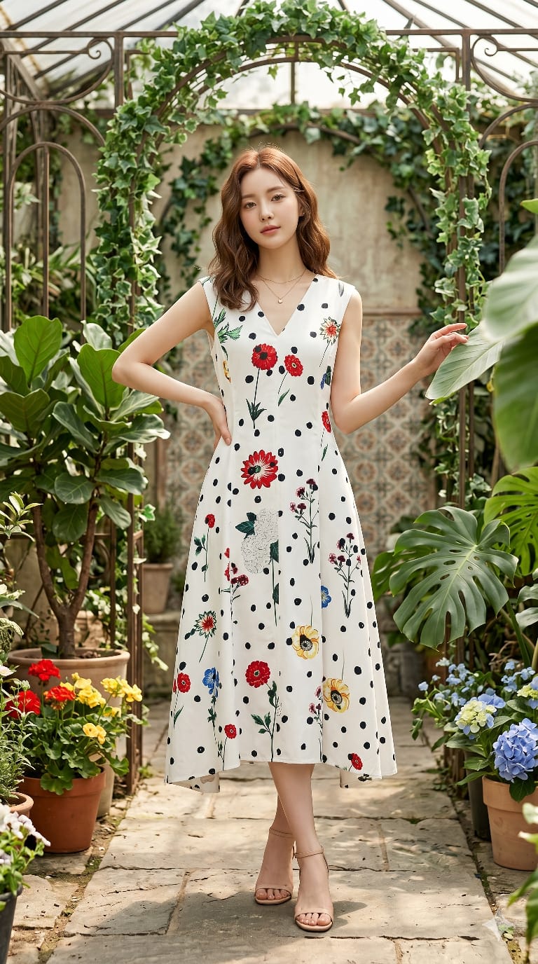Dotty in Bloom Dress